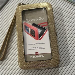 Mundi Gold Smartphone Wristlet Case